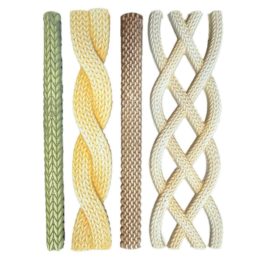 Stamperia - Gießform A5 "Cords" Soft Mould 