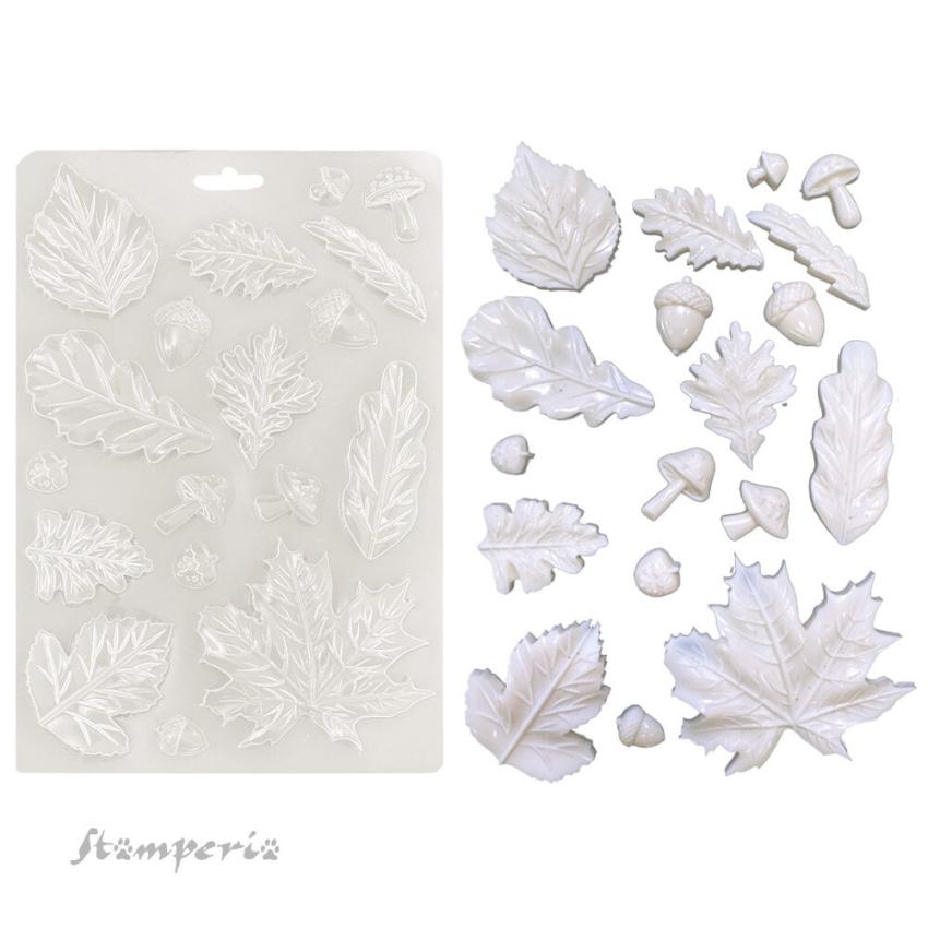 Stamperia - Gießform A5 "Leaves" Soft Mould 