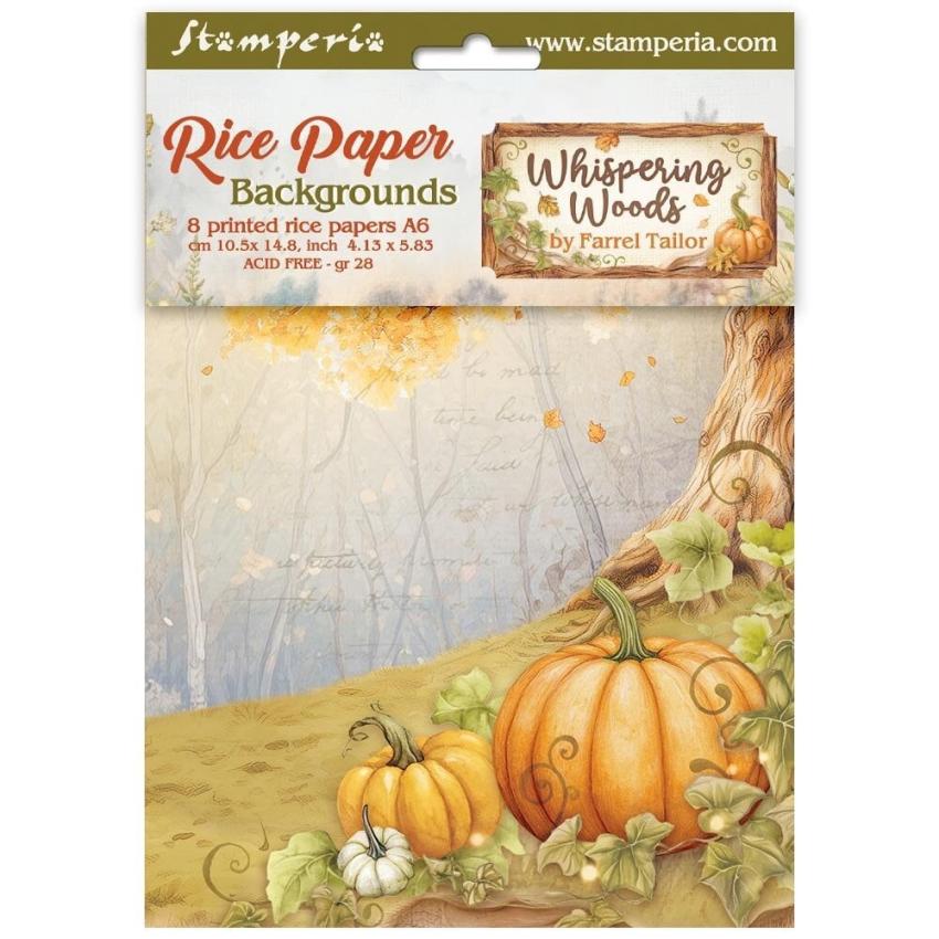 Stamperia - Decopatch Papier "Backgrounds" Decoupage A6 - 8 Bogen  
