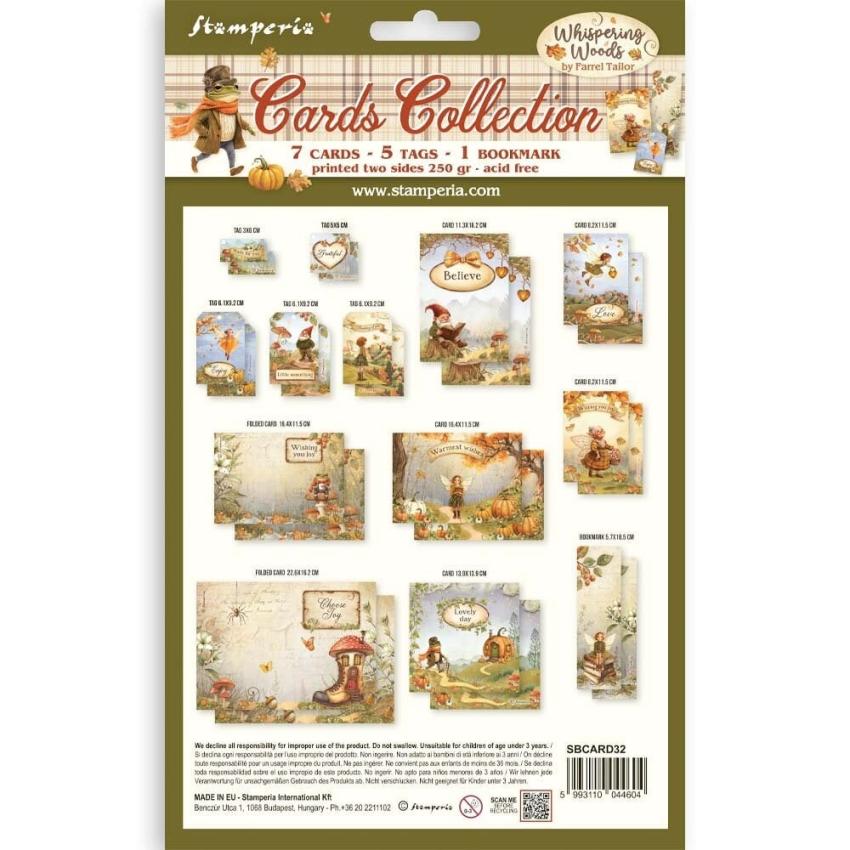 Stamperia - Stanzteile "Whispering Woods" Cards Collection