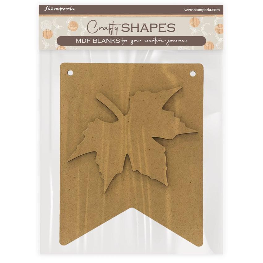 Stamperia - Holzteile "Blanks Leaf" MDF Crafty Shapes Blanks