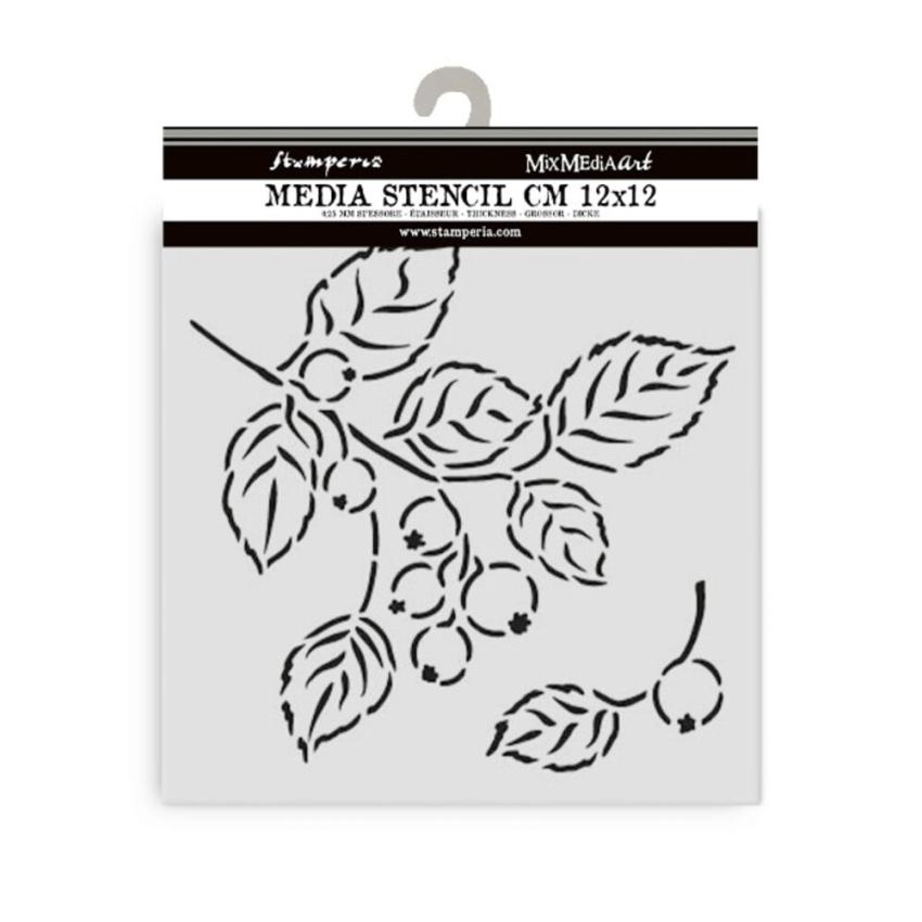 Stamperia - Schablone 12x12cm "Berries" Stencil