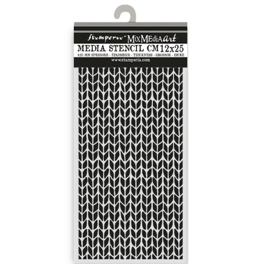 Stamperia - Schablone 12x25cm "Knitting Pattern" Stencil