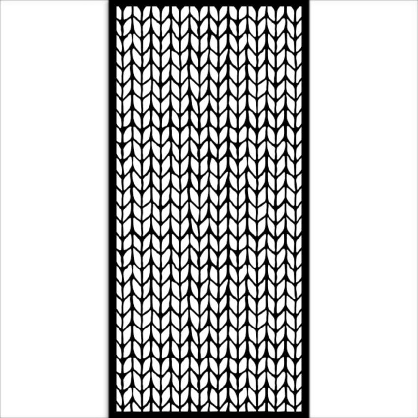 Stamperia - Schablone 12x25cm "Knitting Pattern" Stencil