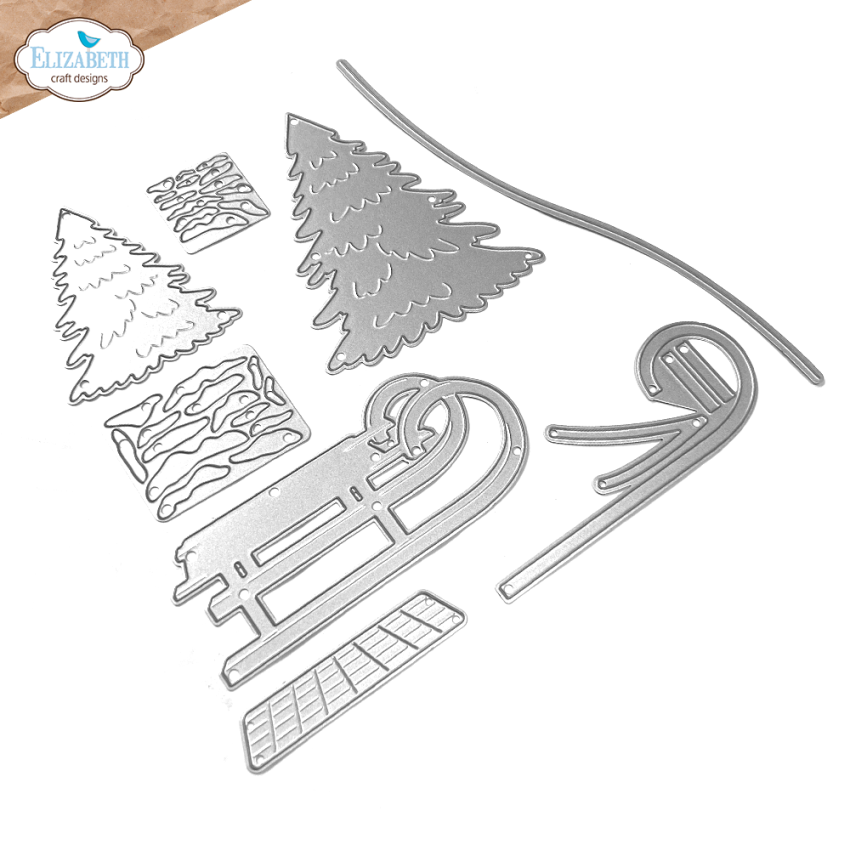 Elizabeth Craft Designs - Stanzschalone "Winter Scenery Accessories" Dies