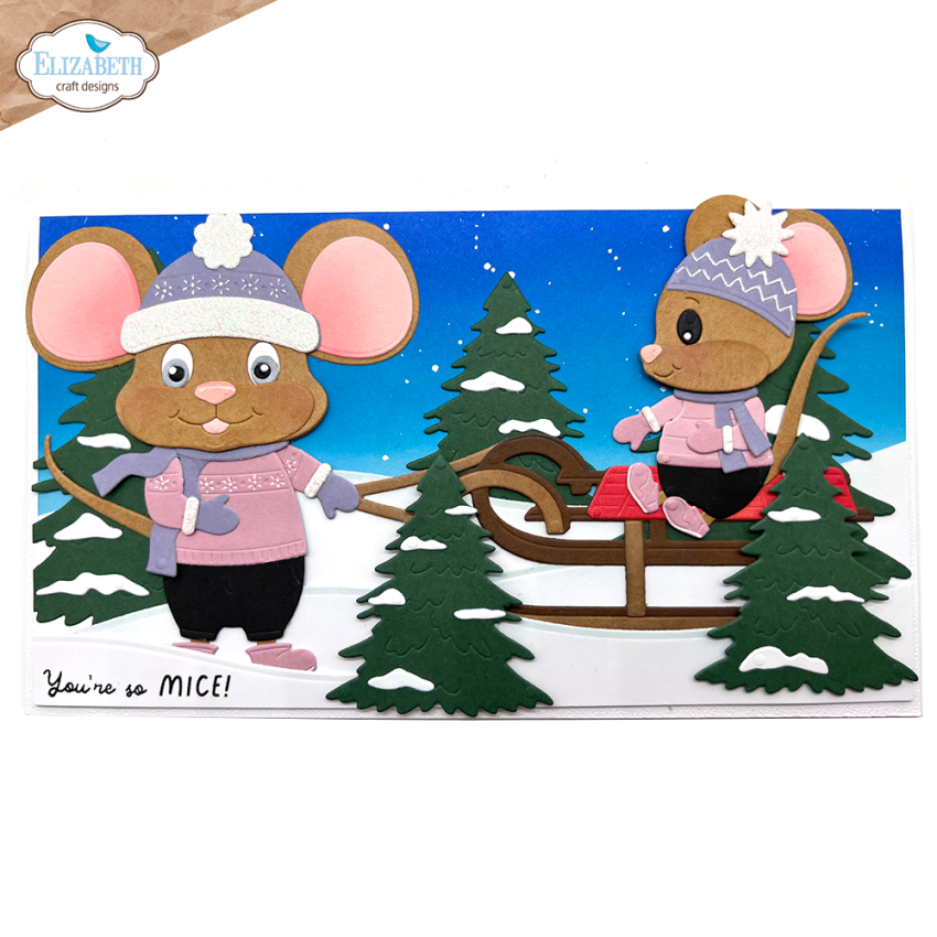 Elizabeth Craft Designs - Stanzschalone "Winter Scenery Accessories" Dies