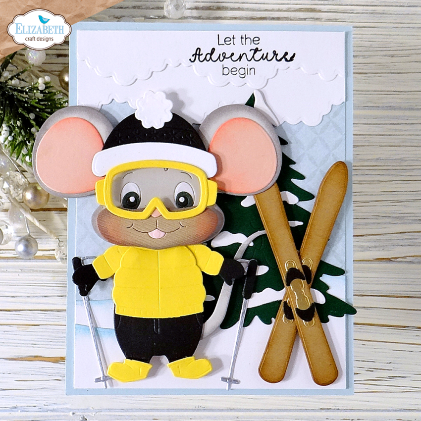 Elizabeth Craft Designs - Stanzschalone "Big Mouse Winter Accessories" Dies