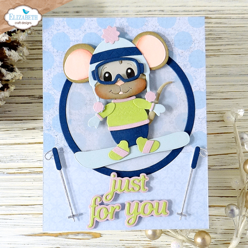 Elizabeth Craft Designs - Stanzschalone "Little Mouse Winter Accessories" Dies
