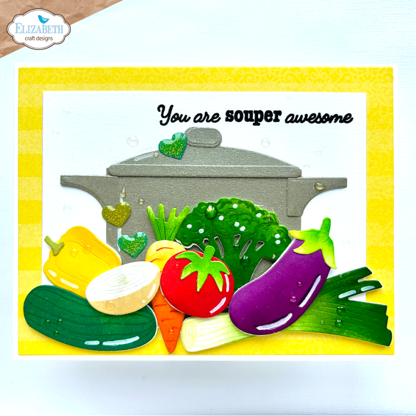 Elizabeth Craft Designs - Stempelset "In the Kitchen Sentiments" Clear Stamps