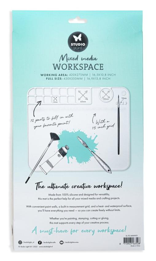 Studio Light - Malpalette mit Arbeitsfläche "Mixed Media Workspace"