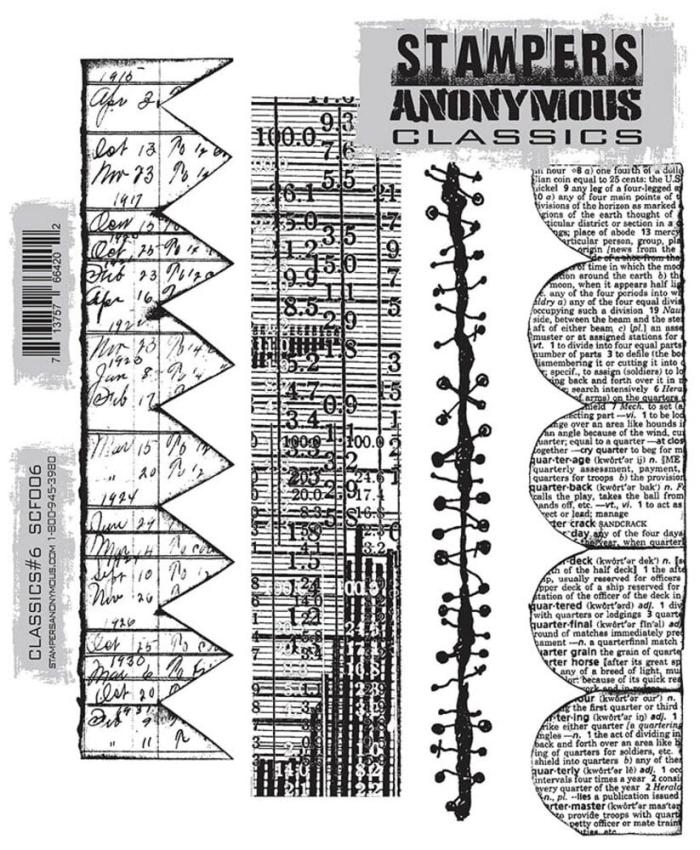 Stampers Anonymous - Gummistempel "Classics #6" Cling Stamp Design by Tim Holtz