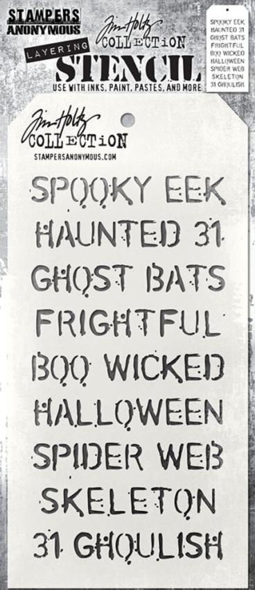 Stampers Anonymous - Schablone "Halloween" Layering Stencil Design by Tim Holtz