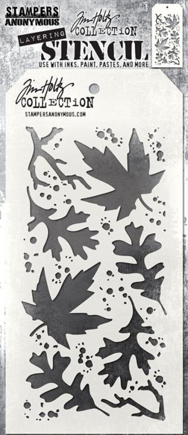 Stampers Anonymous - Schablone "Autumn" Layering Stencil Design by Tim Holtz