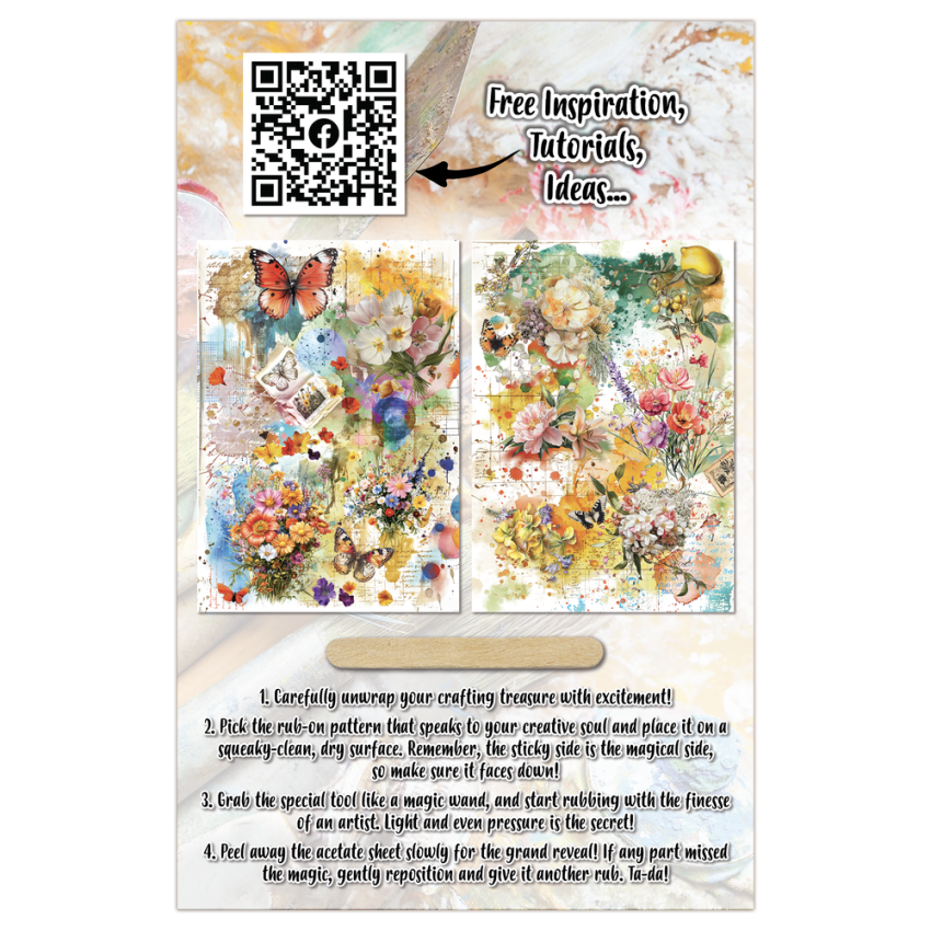 AALL and Create - Transfer Aufkleber "Citrus Kissed Meadows" Rub-Ons A5