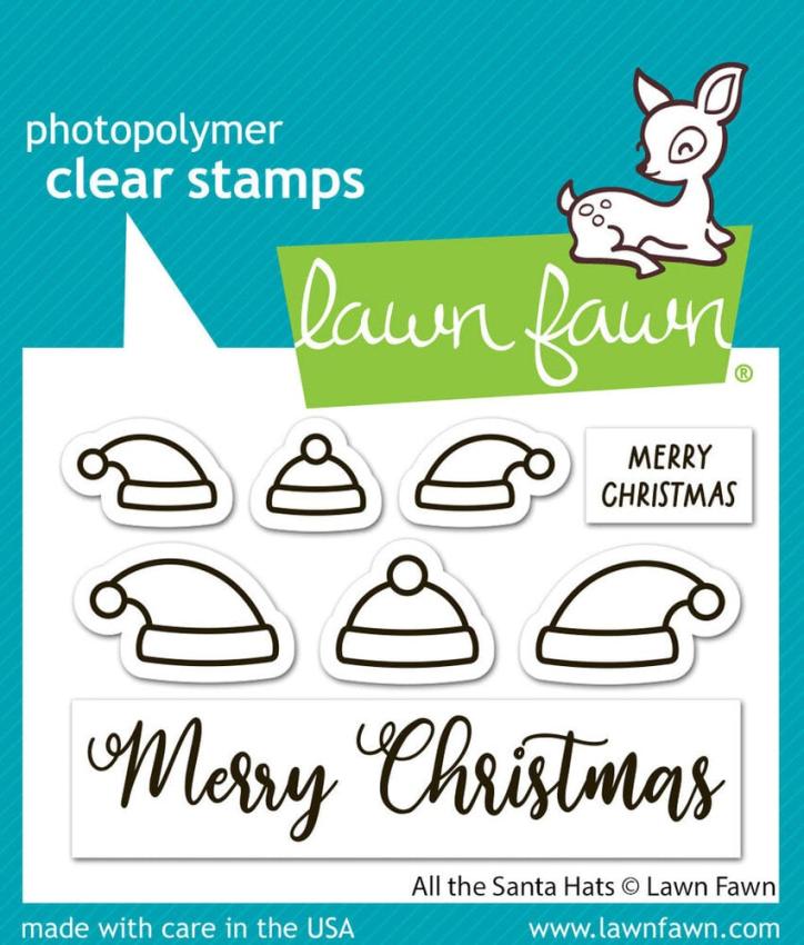 Lawn Fawn - Stempelset "All The Santa Hats" Clear Stamp