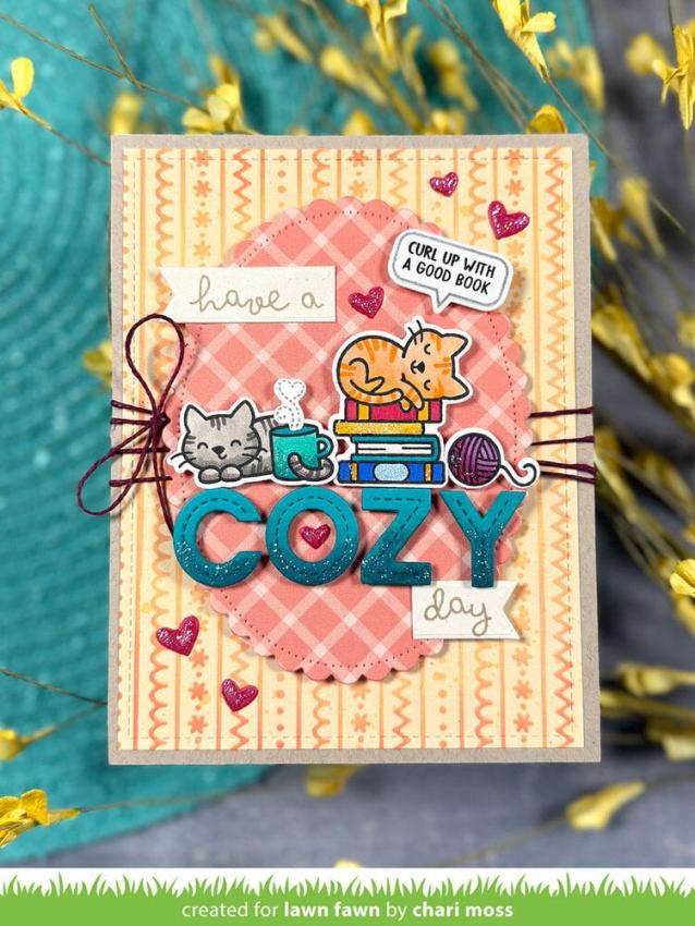 Lawn Fawn - Stempelset "Cozy Cats" Clear Stamp
