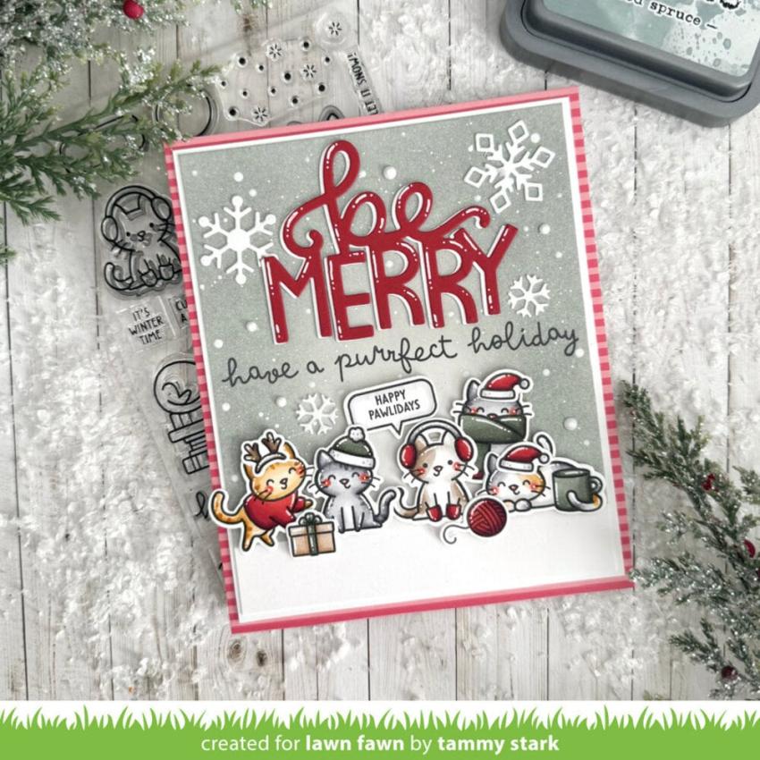 Lawn Fawn - Stempelset "Cozy Cats" Clear Stamp