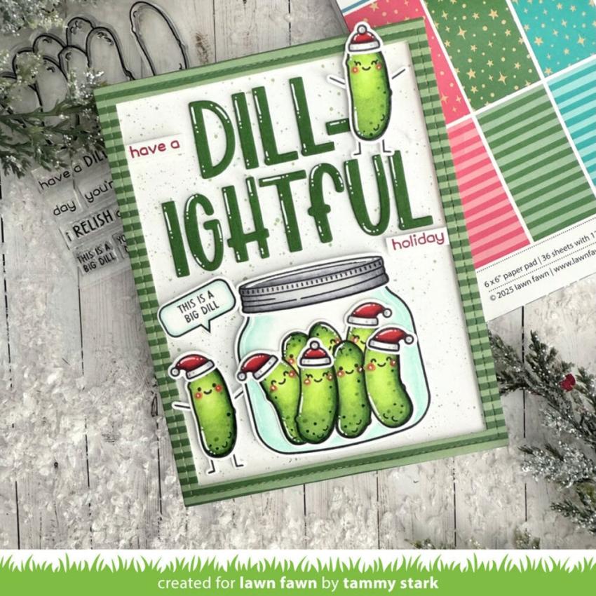 Lawn Fawn - Stempelset "How You Bean? Pickle" Clear Stamp Add-On