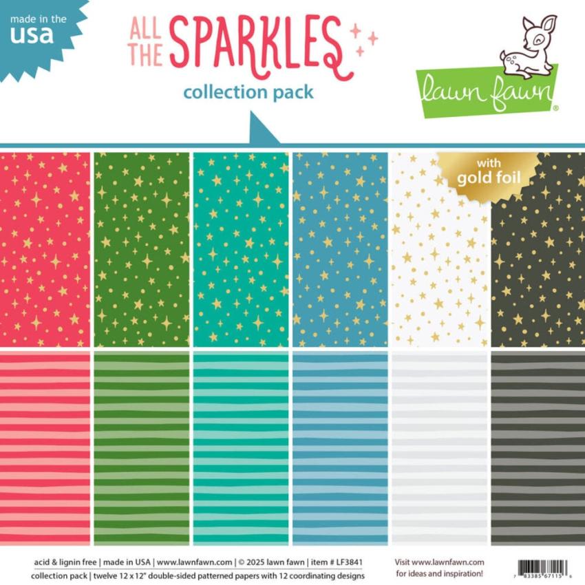 Lawn Fawn 12x12 "All The Sparkles" Collection Pack