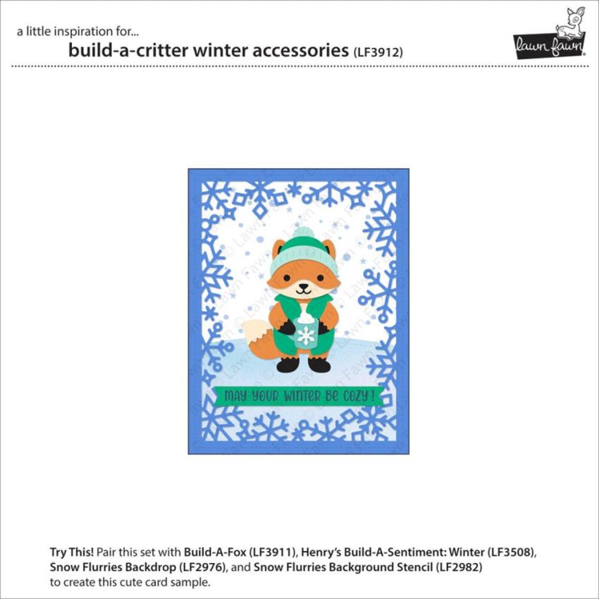 Lawn Fawn - Stanzschablone "Build-A-Critter Winter Accessories" Dies