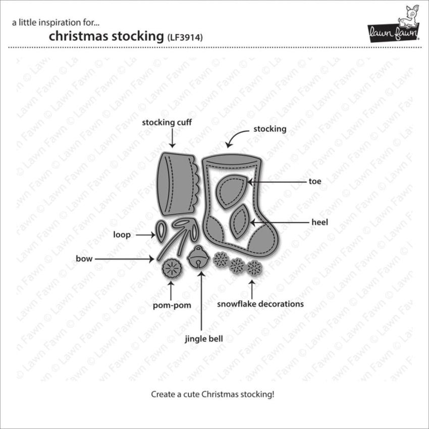 Lawn Fawn - Stanzschablone "Christmas Stocking" Dies