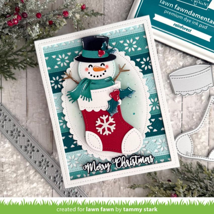 Lawn Fawn - Stanzschablone "Nordic Snowflake Border" Dies