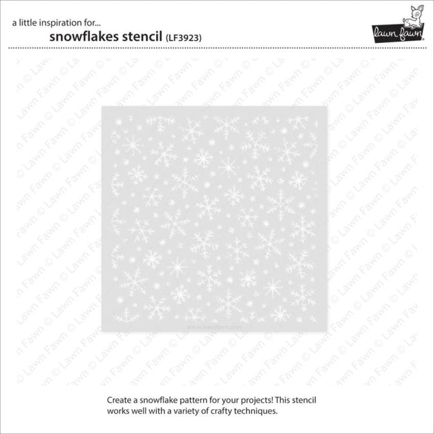 Lawn Fawn - Schablone "Snowflakes Lawn Clippings" Stencil