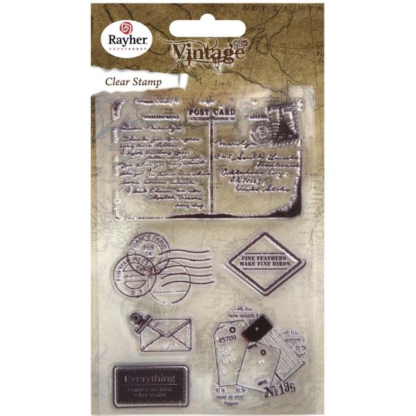 Stempelset "Vintage Post" Clear Stamps
