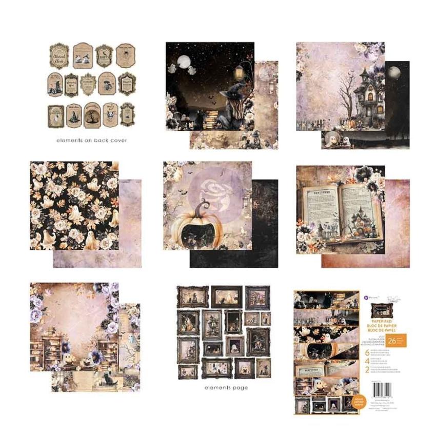 Prima Marketing - Designpapier "Bewitched" Paper Pack 6x6 Inch - 26 Bogen