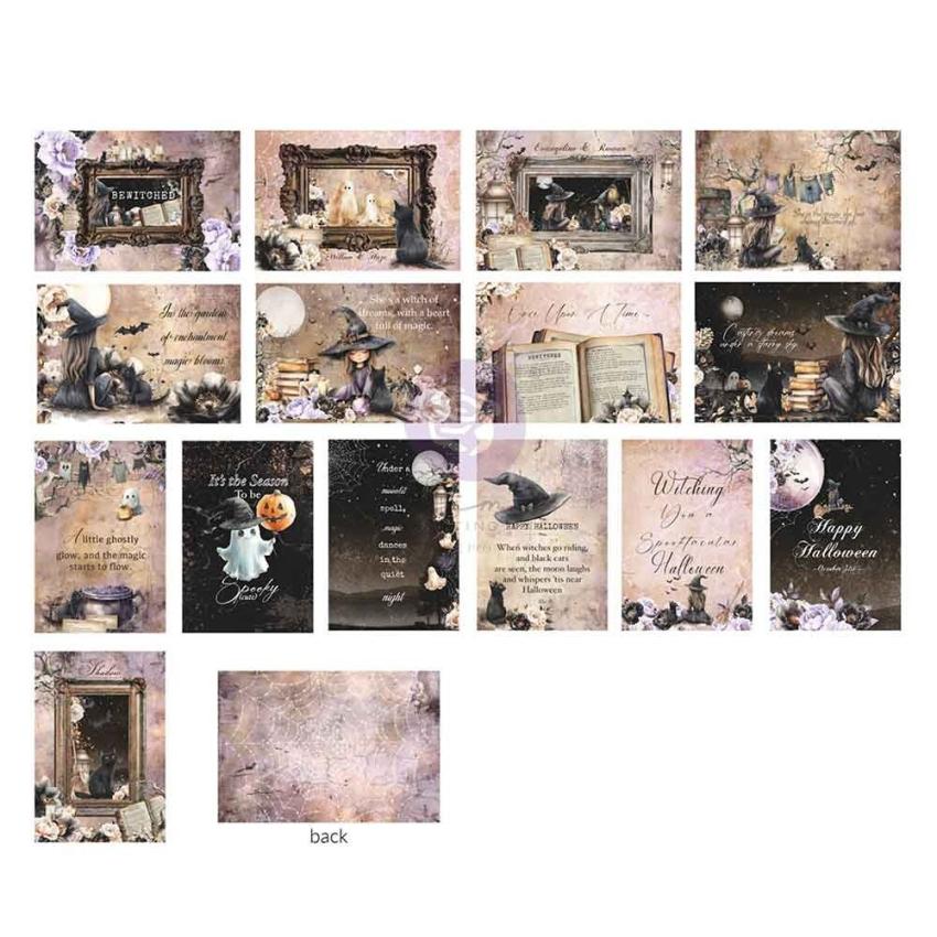 Prima Marketing - Designpapier "Bewitched" Paper Pack - Journaling Cards 4x6 Inch - 45 Bogen
