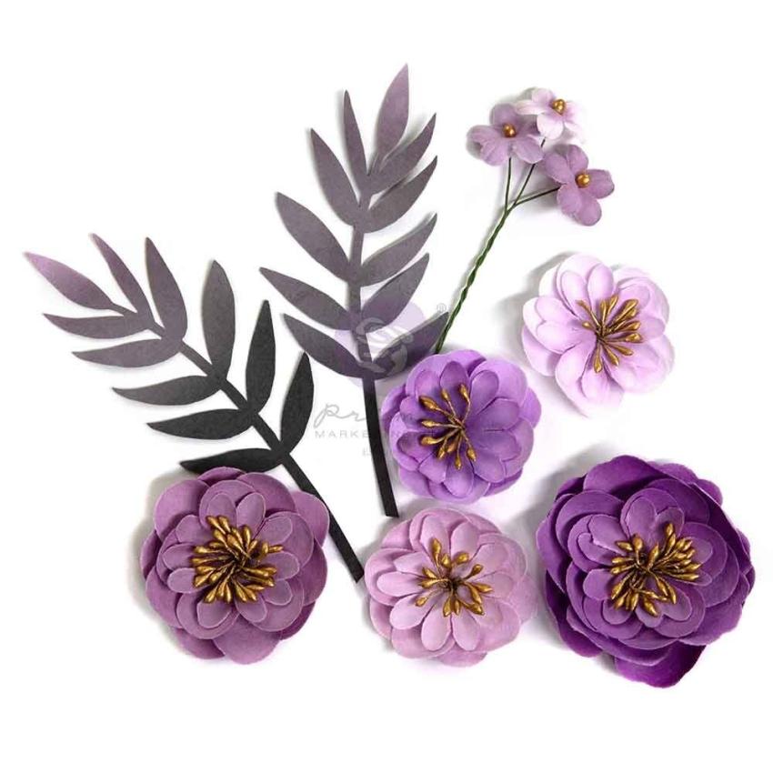 Prima Marketing - Papier Blumen "Enchanted Violet" Flowers Bewitched