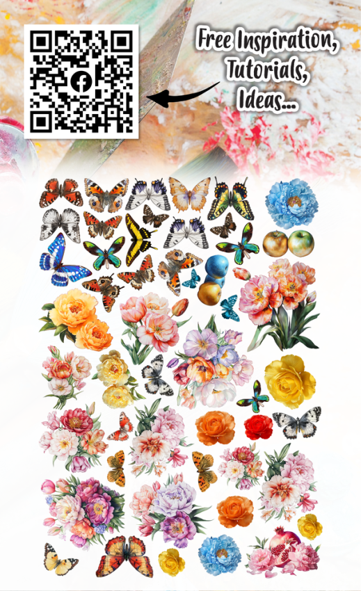 AALL and Create - Stanzteile "Sorbet Petals" Ephemera Die-Cuts