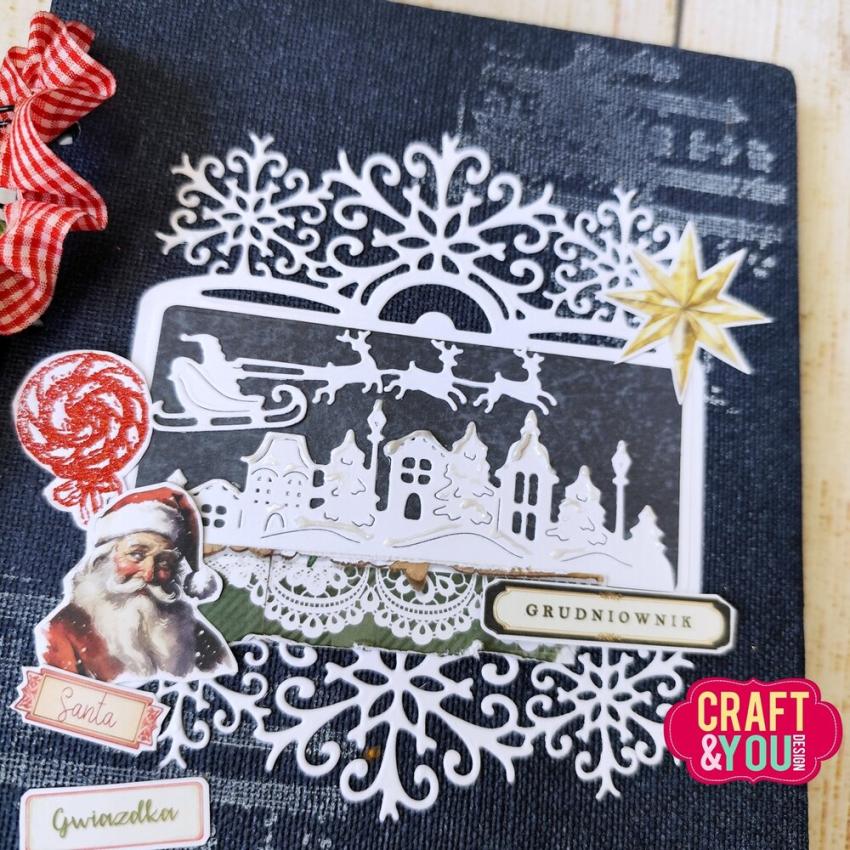 Craft & You Design - Stanzschablone "Santa Claus with a Sleigh" Dies