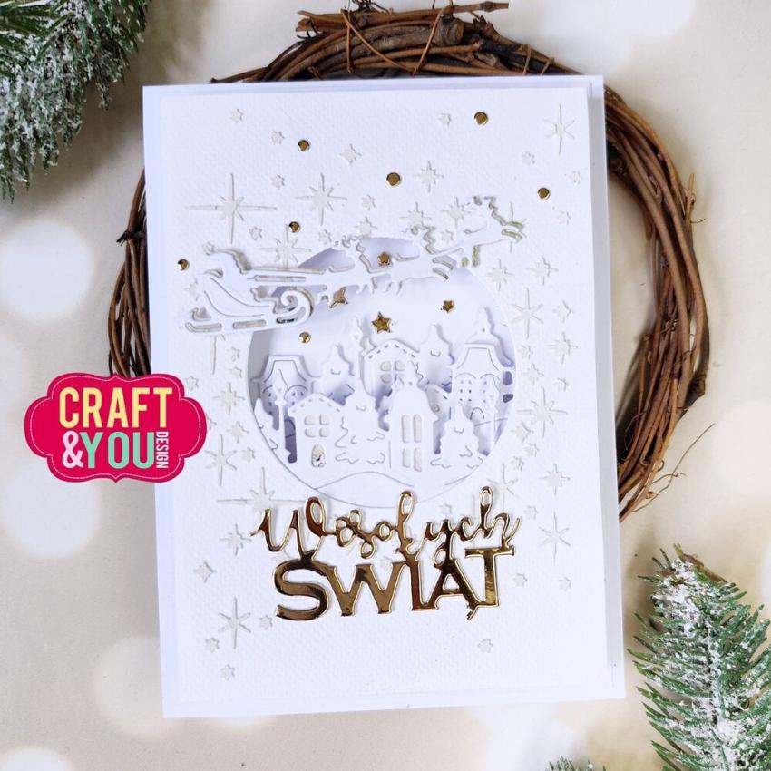 Craft & You Design - Stanzschablone "Santa Claus with a Sleigh" Dies