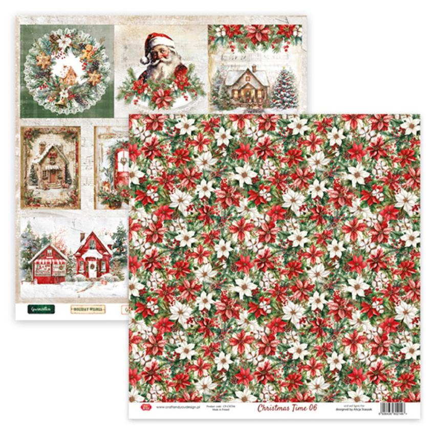 Craft & You Design - Designpapier "Christmas Time" Paper Pad 12x12 Inch - 12 Bogen