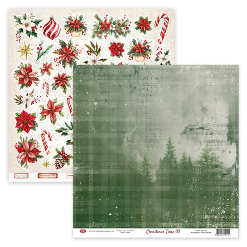 Craft & You Design - Designpapier "Christmas Time" Paper Pad 12x12 Inch - 12 Bogen