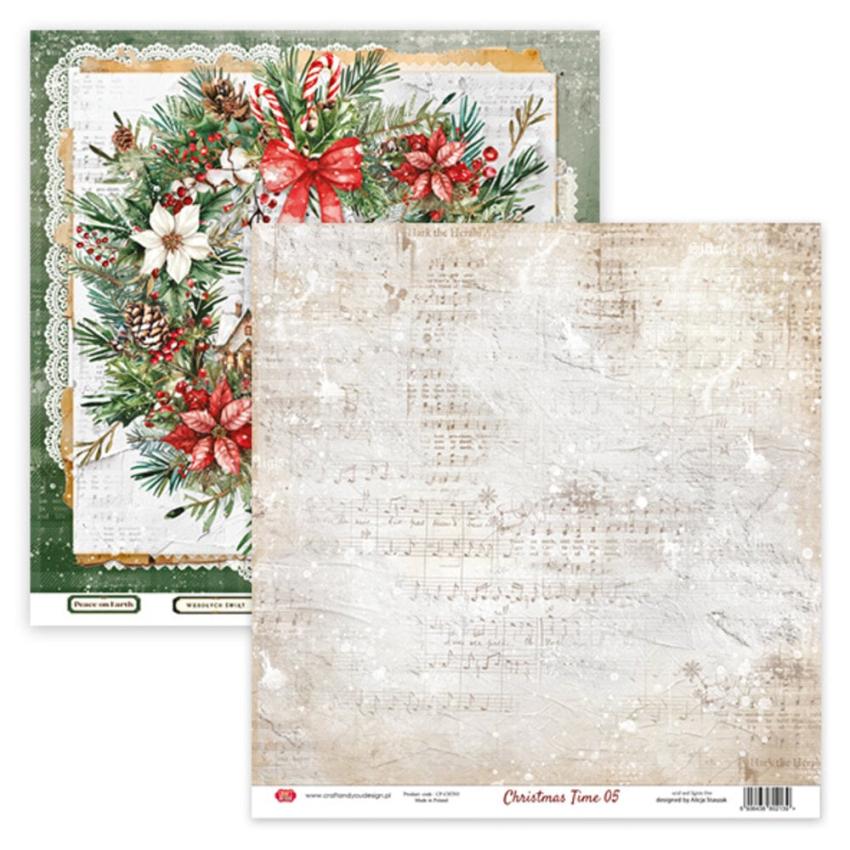 Craft & You Design - Designpapier "Christmas Time" Paper Pad 12x12 Inch - 12 Bogen