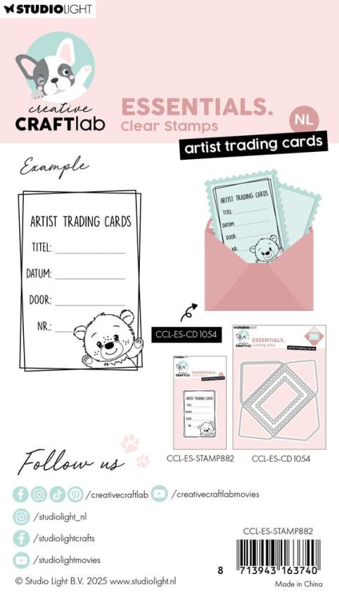 Creative Craft Lab - Studio Light - Stempel "Artist Trading Cards" Clear Stamps