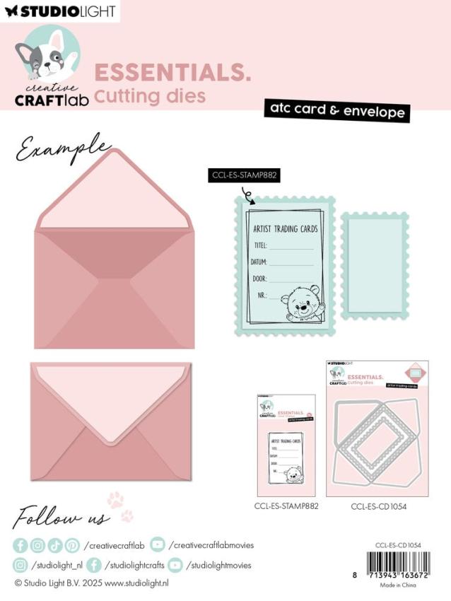 Creative Craft Lab - Studio Light - Stanzschablone "ATC Card & Envelope" Dies