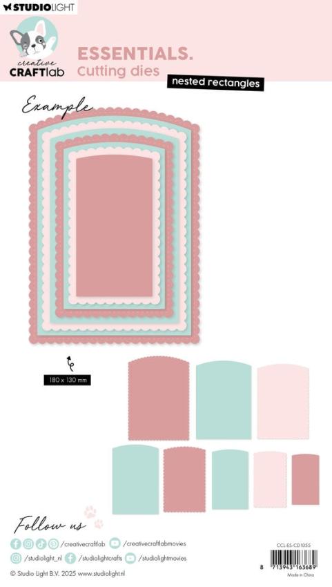 Creative Craft Lab - Studio Light - Stanzschablone "Nested Rectangles" Dies