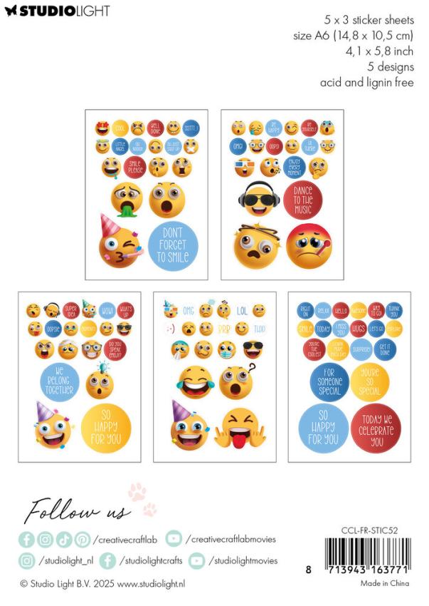 Creative Craft Lab - Aufkleber "Smile Please" Friendz Stickers