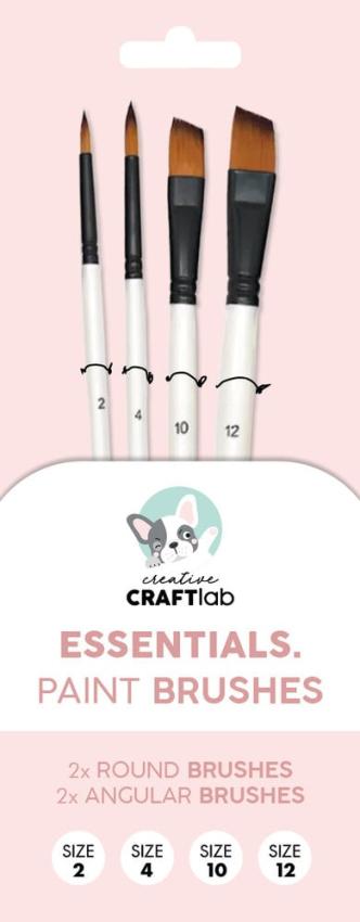 Creative Craft Lab - Pinsel "Paint Brushes ( #2,#4,10#,#12 )" 4 Stk.