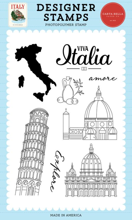 Carta Bella - Stempelset "Viva Italia" Clear Stamps