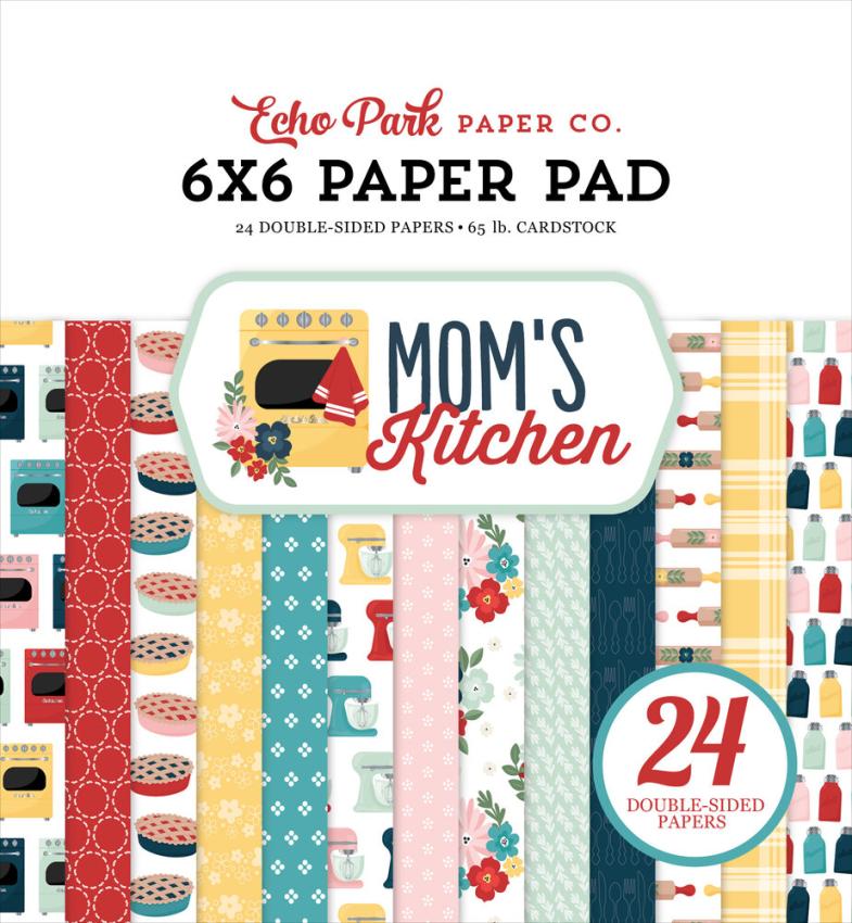 Echo Park - Designpapier "Mom's Kitchen" Paper Pack 6x6 Inch - 24 Bogen