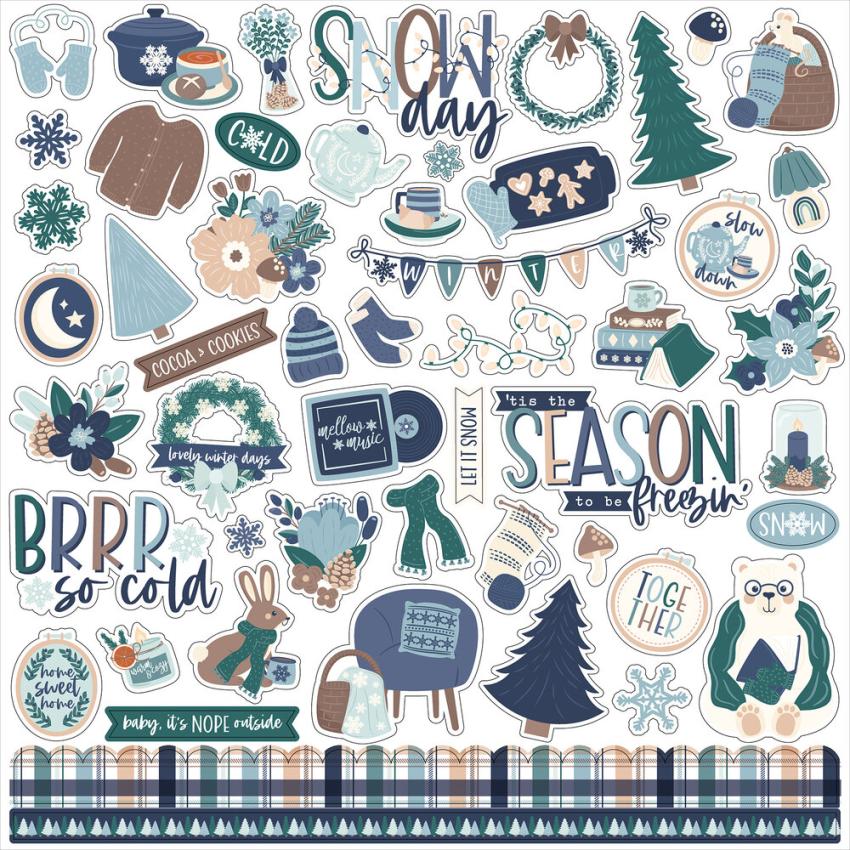 Echo Park - Designpapier "Snow Day" Collection Kit 12x12 Inch - 12 Bogen