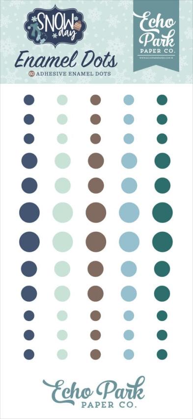 Echo Park - Enamel Dots "Snow Day " 60 Stück