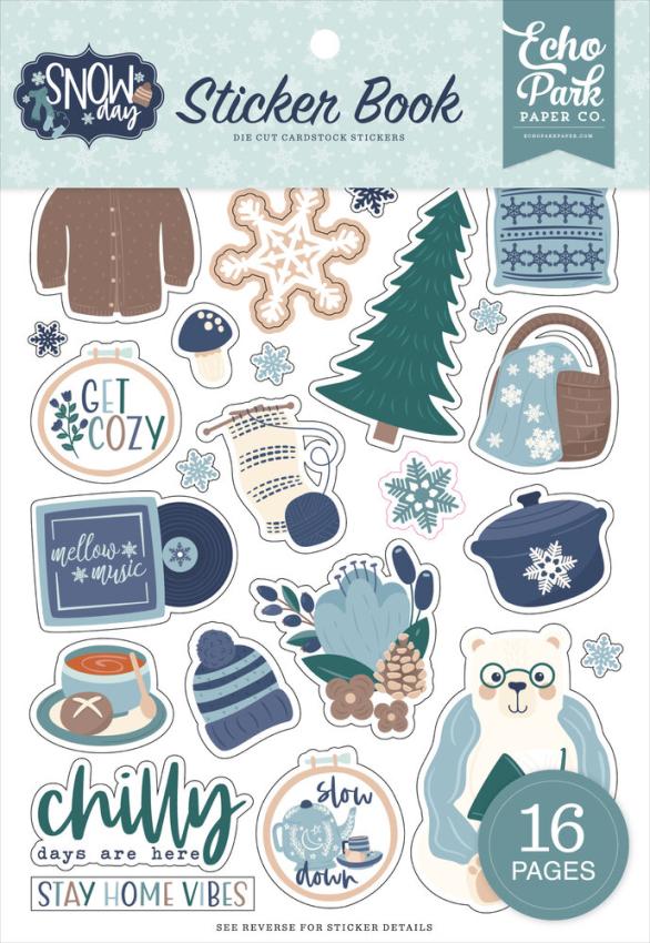 Echo Park - Aufkleber "Snow Day" Sticker 