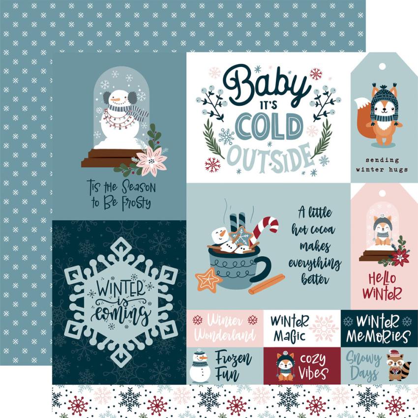 Echo Park - Designpapier "Winter Fun" Collection Kit 12x12 Inch - 12 Bogen