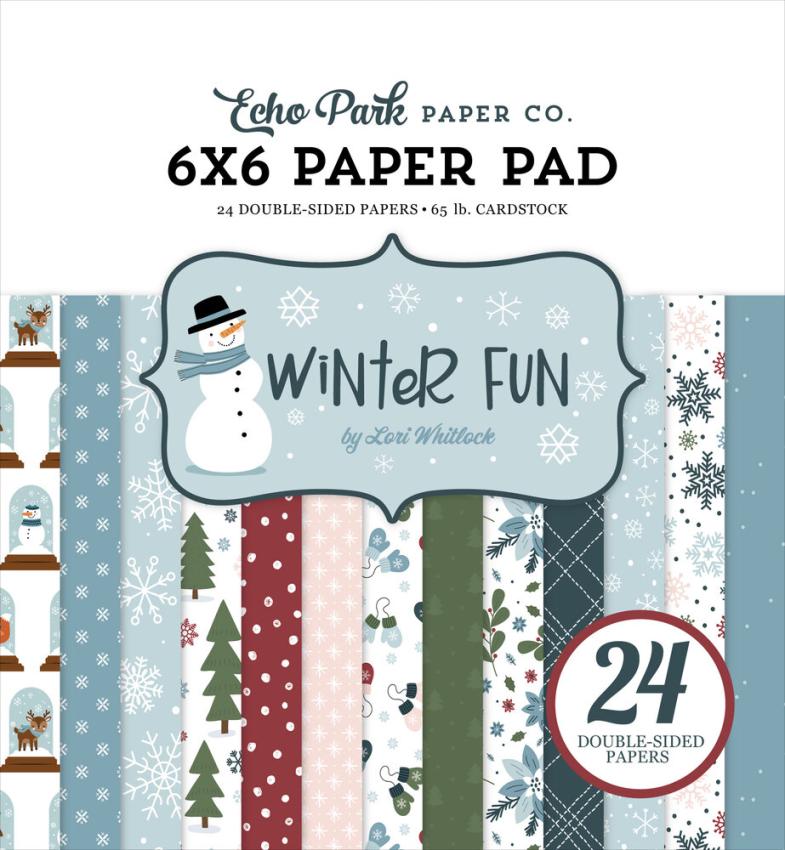 Echo Park - Designpapier "Winter Fun" Paper Pack 6x6 Inch - 24 Bogen