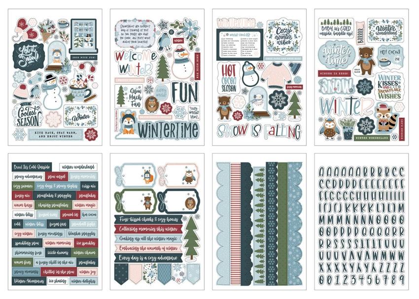 Echo Park - Aufkleber "Winter Fun" Sticker 